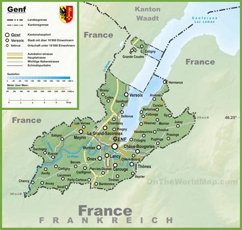 geneva france map.